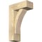 Ekena Millwork Thorton Block Rough Sawn Bracket w/ Offset Brace, Douglas Fir, 6"W x 14"D x 22"H BKT0604X14X22THR05RDF - alternate 1